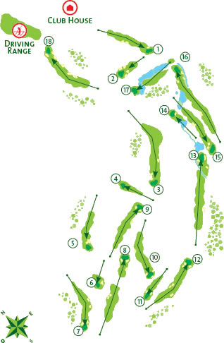 Boavista Golf Course - Course Map