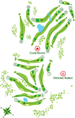 Alto Golf Course - Course Map