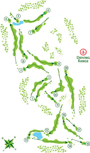 Vale da Pinta Golf Course - Course Map
