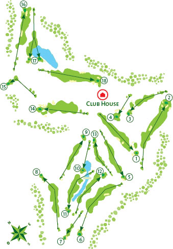Gramacho Golf Course - Course Map