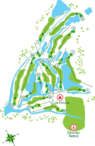 Salgados Golf Course Golf Course map