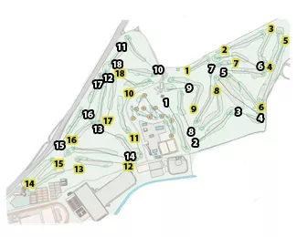 Course Map Villa de Madrid Golf Yellow Course