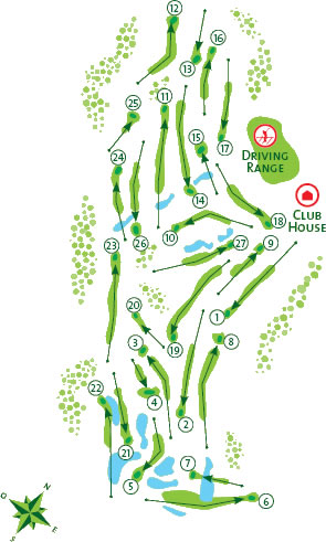 Vila Sol Golf Course Golf Course map