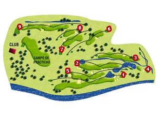 Course Map Navaluenga Golf Course