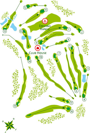 Benamor Golf Course Golf Course map