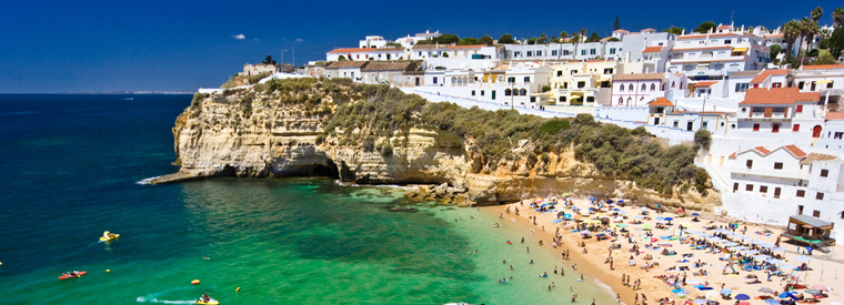 Tee Times Algarve Holidays - Beach and Cliffs Scenery - Lagos, Algarve - Portugal