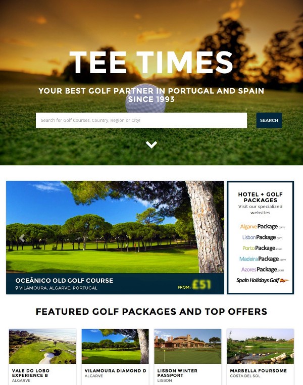 Tee Times Portugal Golf - TeeTimes.pt New Website