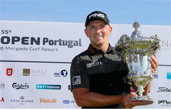 Matt Wallace - winner of Portugal Open at Morgado Golf Course