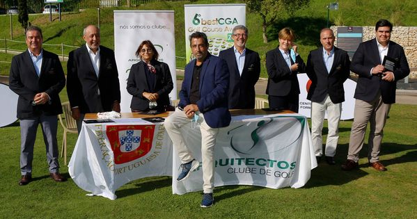 Golf on stamps for the first time in Portugal. Photo by Valdemar Afonso journalist.