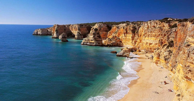 Falésia Beach, Algarve. Falésia Beach among the top 10 best in the world