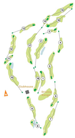 Praia Del Rey Golf Course map