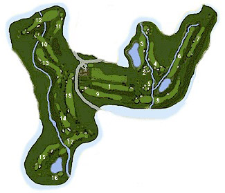 Los Arqueros Golf Course map