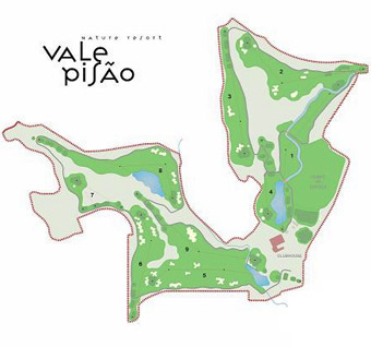 Vale Pisão Golf Course map