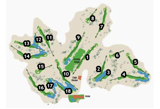 Alicante Golf Course Golf Course map