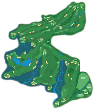 El Rompido North Golf Course map