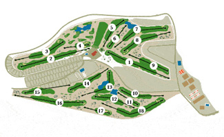 Alenda Golf Golf Course map