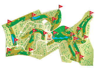 Valle del Este Golf Course map