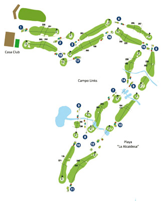 La Hacienda Links Golf Golf Course map