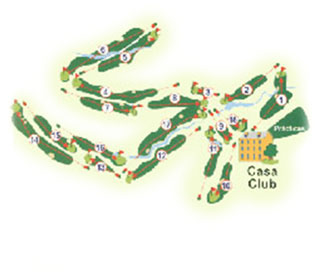 Bellavista Golf Club Golf Course map