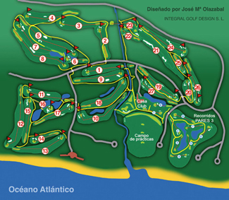 Costa Ballena Golf Club Golf Course map