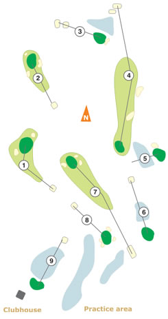 The ONE Hills Lisbon City Golf Golf Course map