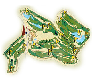 Club de Golf Zaudin Golf Course map