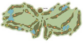 Club de Golf Playa Serena Golf Course map