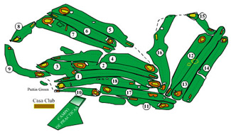 La Envia Golf Country Club Golf Course map