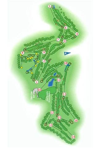 Valderrama Golf Club Golf Course map