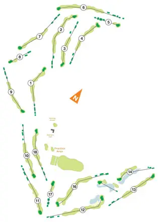 Course Map Ribagolfe Lakes Golf Course (ex Riba I)