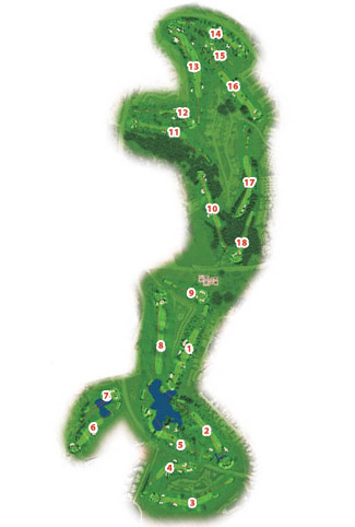 Real Novo Sancti Petri ''Pines & Sea'' Golf Course map