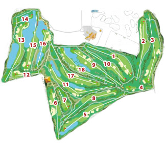 Sherry Golf Jerez Golf Course map