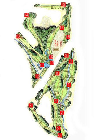 Santa Clara Granada Golf Course map