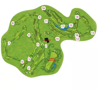 Course Map Alhaurin Golf resort