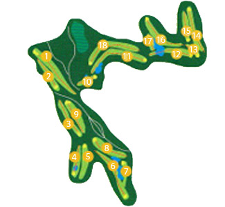 Añoreta Golf Course - Course Map