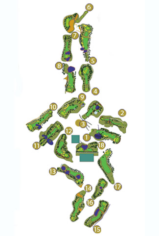 Antequera Golf Golf Course map