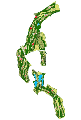 La Monacilla Golf Golf Course map