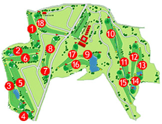 Baviera Golf Course Golf Course map