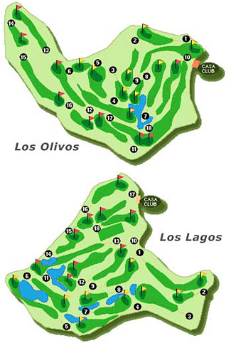 Course Map Mijas Golf - Los Lagos