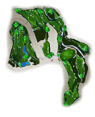 Finca Cortesin Golf Golf Course map