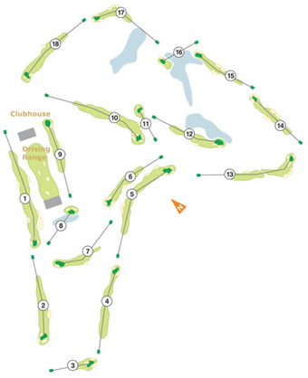 Quinta do Perú Golf Course map