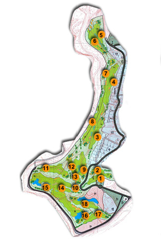 Santana Golf Club Golf Course map