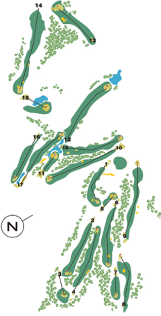 Santo Antonio Golf  - Course Map