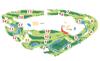 Las Américas Golf Course Golf Course map
