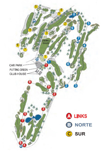 Golf del Sur Golf Course map