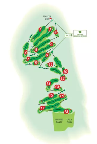 Course Map Tecina Golf Course
