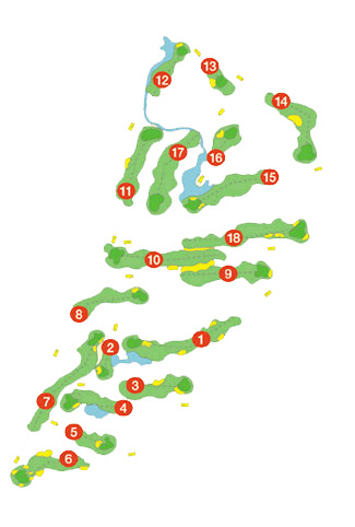Son Antem Golf Course East Golf Course map