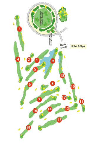 Course Map Son Antem Golf Course West