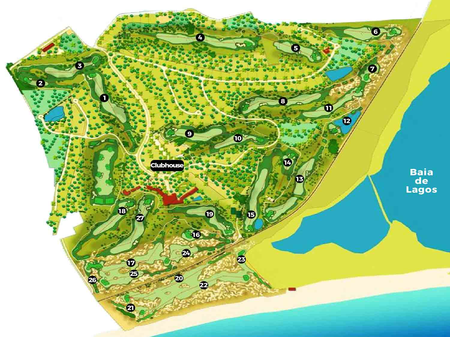 Palmares Golf Course - Course Map