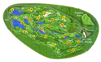 Son Gual Golf Course Golf Course map